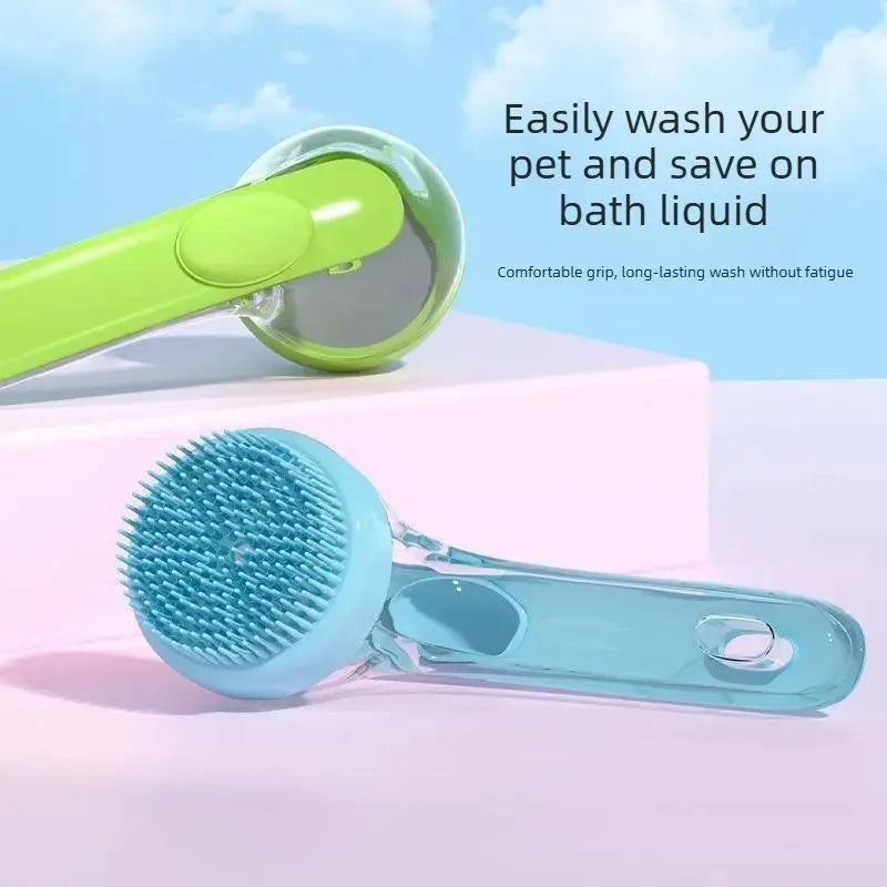 2PCS Silicone Bath Brush for Dogs & Cats โ Bathing, Massage, and Scrubbing Tool for Dogs
