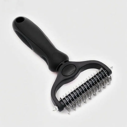 Pet Gromming Brush for Dogs & Cats Double Sided Shedding, No More Flying Hair Versatile, Grooming Tool for Regular Care